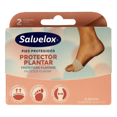 SALVELOX Protector textil elástico para la planta del pie SALVELOX 2 uds.