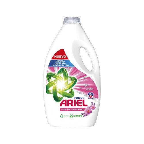 Detergente líquido ARIEL FRESH SENSATIONS 56 ds.