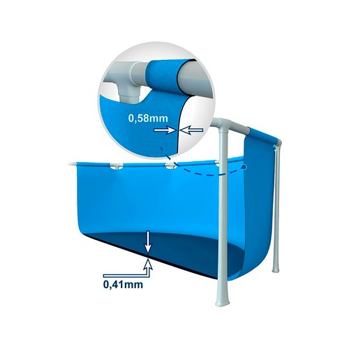 Piscina tubular con estructura metálica 4,57x1,22 mts. INTEX