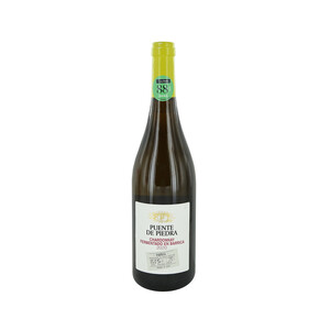 PUENTE DE PIEDRA  Vino blanco fermentado en barrica con D.O. Cariñena PUENTE DE PIEDRA botella de 75 cl.