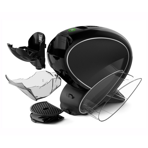 Cafetera de cápsulas KRUPS Dolce Gusto Neo Latte negra, 1 taza, 1600W, 1,3l depósito de agua..