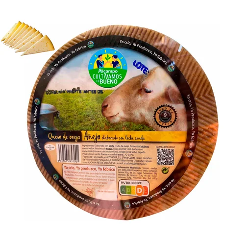 Queso mezcla semicurado cuña 400 g.