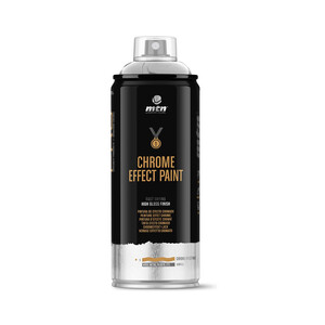 Spray de pintura plata cromada, MONTANA COLORS, 400ml.