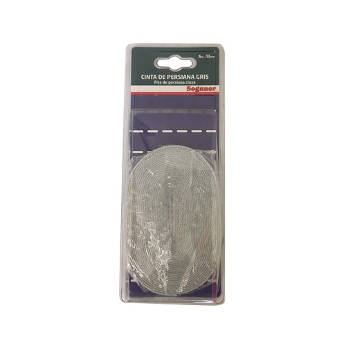 Cinta persiana color gris 13mm, 6m, ARREGUI.