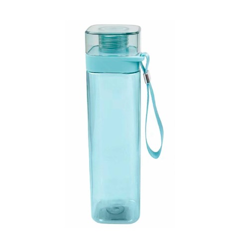 Botella de plástico cuadrada de tritan 0,63L, ACTUEL