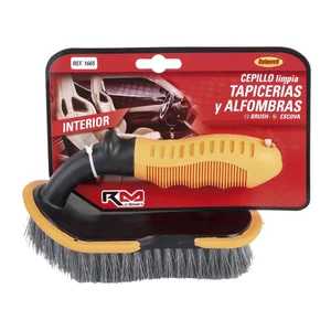 Cepillo con mango ergonómico antideslizante, especial para la limpieza de tapicerias y alfrombras RM CLEAN.