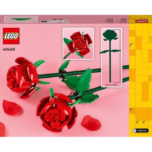 Rosas LEGO Botanical 40460, 120 piezas, +8 años.
