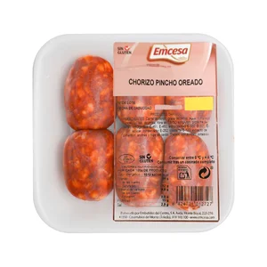 EMCESA Bandeja con chorizos dulces de pincho 150 g.