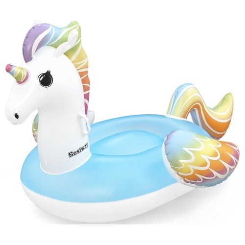 Fantasy unicornion hinchable con asas 155x119cm, BESTWAY.