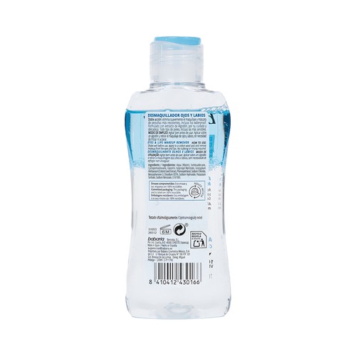BABARIA Desmaquillador de ojos y labios, para todo tipo de pieles incluso sensibles 100 ml.