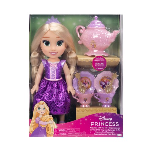 Pack Muñeca Rapunzel 38cm y Juego de Té, Disney +3 Años JAKKS