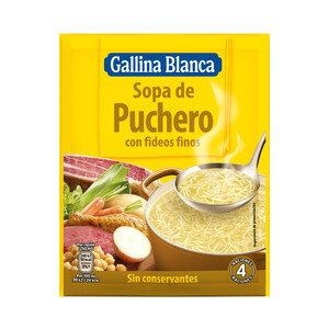 GALLINA BLANCA Sopa puchero fideos GALLINA BLANCA 72 g.