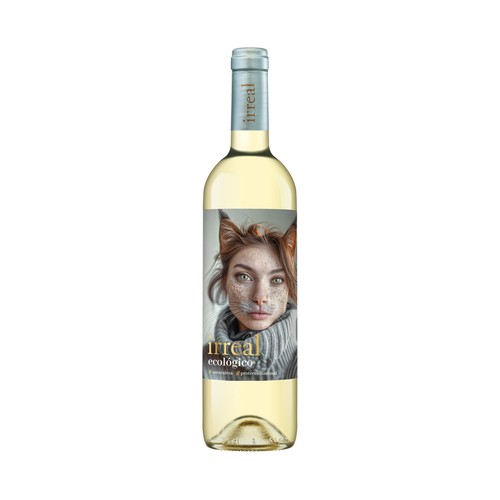 IRREAL Vino blanco ecológico botella 75 cl.