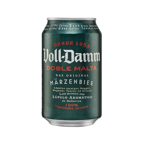Cerveza doble malta VOLL DAMM Lata 33 cl.