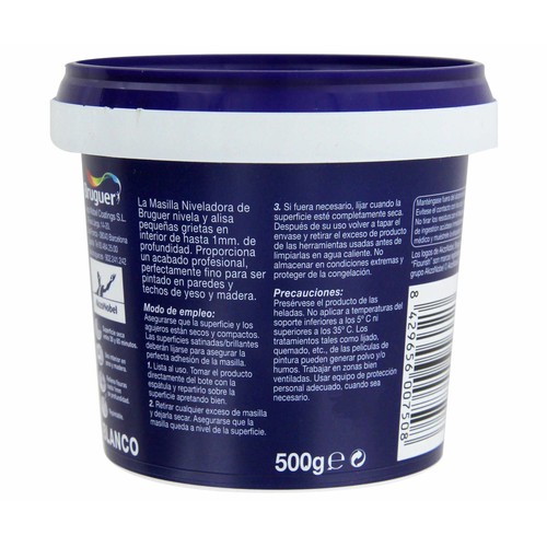 Masilla niveladora BRUGUER, 500grs.
