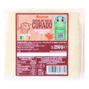 Alcampo Cultivamos LO Bueno  Queso de Oveja Curado  250 G.