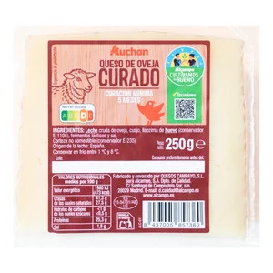 ALCAMPO CULTIVAMOS LO BUENO  Queso de oveja curado  250 g.