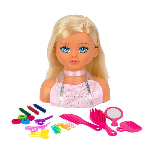Busto Maria Peinados 28 cm cabeza de muñeca para Peinar +3 Años VICAM