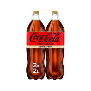 Imagen de COCA COLA ZERO azúcar ZERO cafeína Refresco de cola pack de botella, 2 uds. de 2 l.