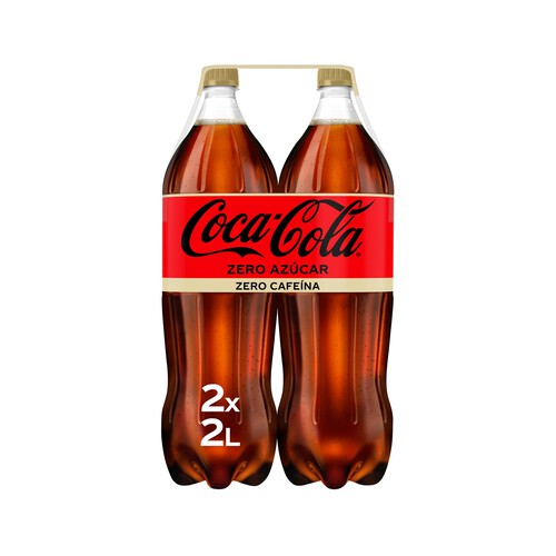 COCA COLA ZERO ZERO Refresco de cola pack 2 botellas de 2 l.