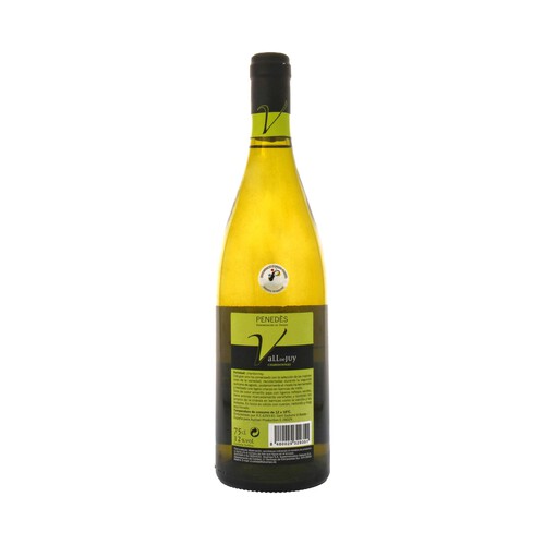VALL DE JUY  Vino blanco Chardonnay con D.O. Penedés VALL DE JUY botella de 75 cl.