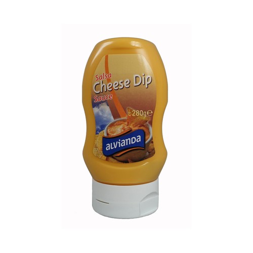 Salsa Cheese Dip boca abajo ALVIANDA 280 g.