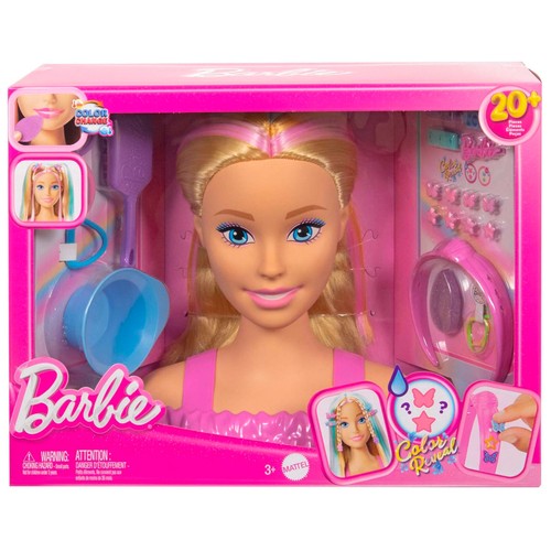 BARBIE Barbie Cabeza Rubia de Muñeca para Peinar Deluxe +3 Años