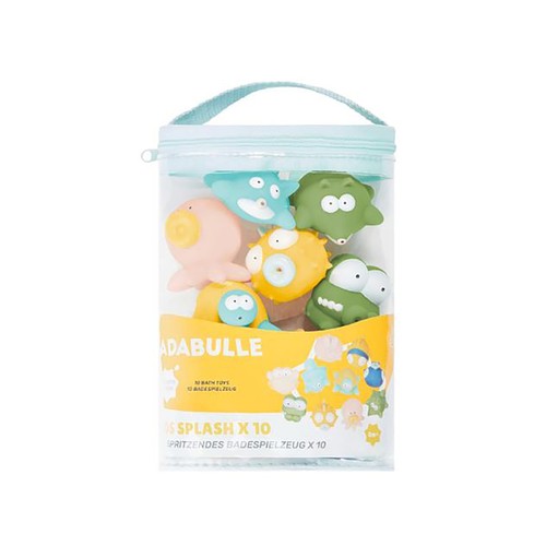 Set de 10 juguetes para baño con bolsa, BABYMOOV.