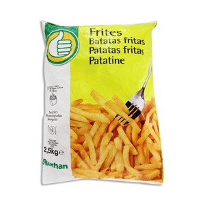 PRODUCTO ECONÓMICO ALCAMPO Patatas prefritas y ultracongeladas PRODUCTO ECONÓMICO ALCAMPO 2.5 kg.