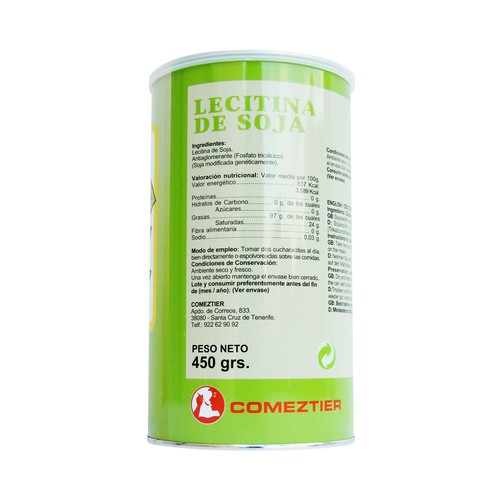 COMEZTIER Lecitina de Soja COMEZTIER 450 Gramos