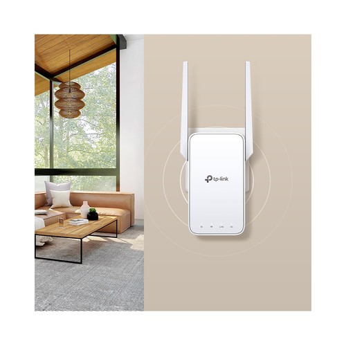 Extensor de cobertura Wi-Fi en malla TP-LINK RE315, doble banda, puerto Ethernet.