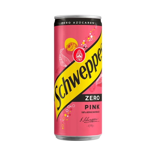 Tónica SCHWEPPES PINK ZERO 33 cl.
