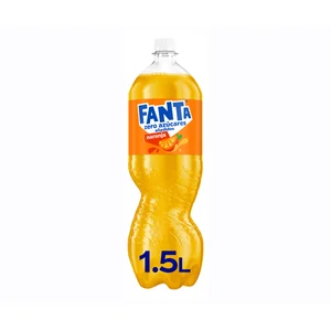 FANTA Refresco de naranja zero azúcares botella de 1.5 L
