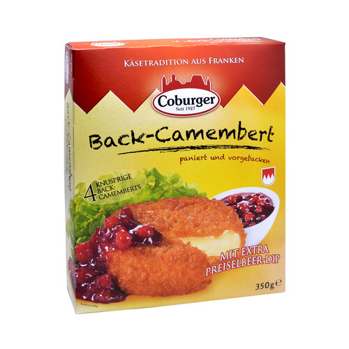 Camembert rebozado prefrito con salsa de arándanos CASA WESTFALIA 350 g.