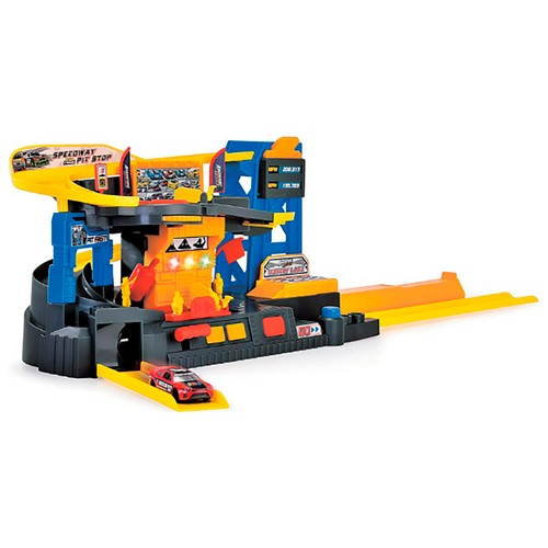 Adventure Force Nascar Speedway Pit Stop, Juego de Vehículos +3 Años, VALUVIC