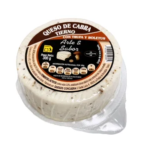 ARTE&SABOR Queso de cabra tierno con trufa y boletus 300 g.