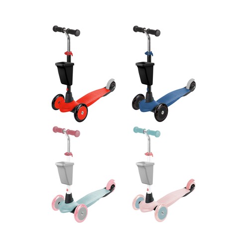 3 Wheels Scooter Base with 2 Front Wheels Structure, patinentes, modelos surtidos AMIJOC TOYS