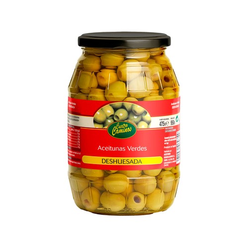CUATRO CAMINOS Aceitunas sin hueso 475 g.