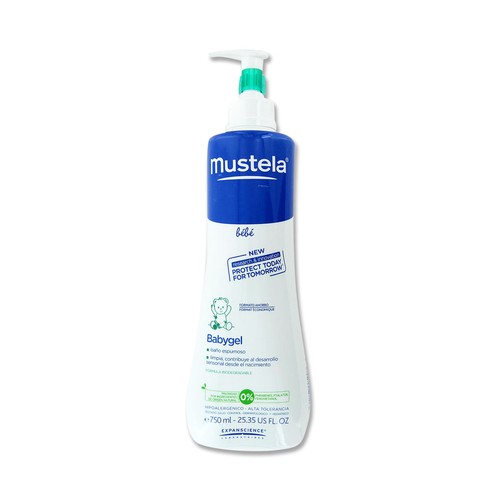 MUSTELA Baño espumoso para bebé, con textura gel MUSTELA 750 ml.