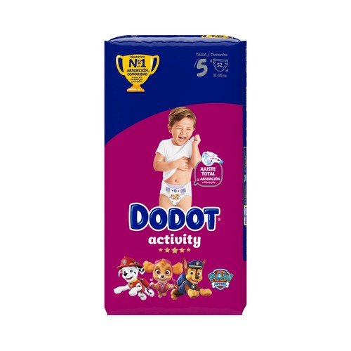 DODOT Activity Pañales talla 5 (11-16 kg) 52 uds.
