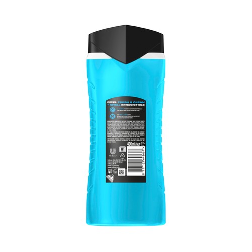 AXE Ice chill Gel para baño o ducha con extracto de limón y menta refrescante 400 ml.