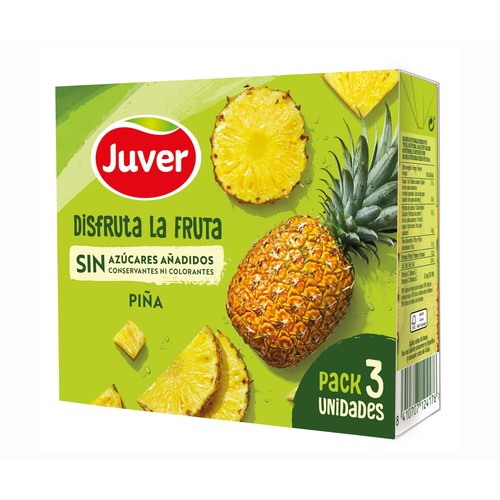 JUVER Disfruta Néctar de piña, sin azúcares añadidos  pack 3 uds x 20 cl.