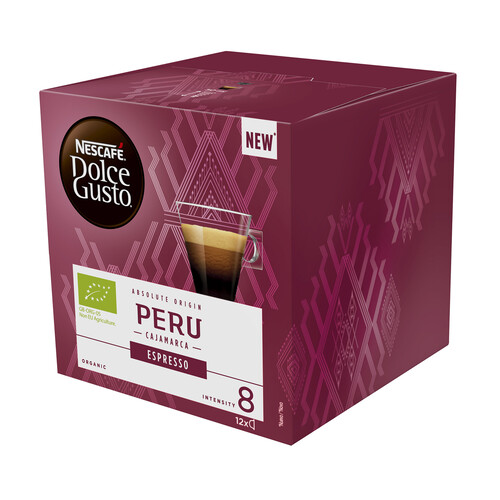 NESCAFÉ DOLCE GUSTO Café de Perú espresso, Intensidad 8 ecológico en cápsulas 12 uds.