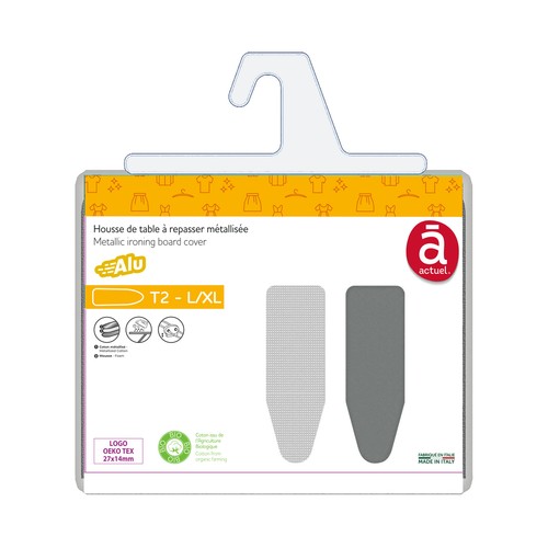 Funda para tabla de planchar perlada metalizada, Talla 1 (XS-M), Alu ACTUEL.