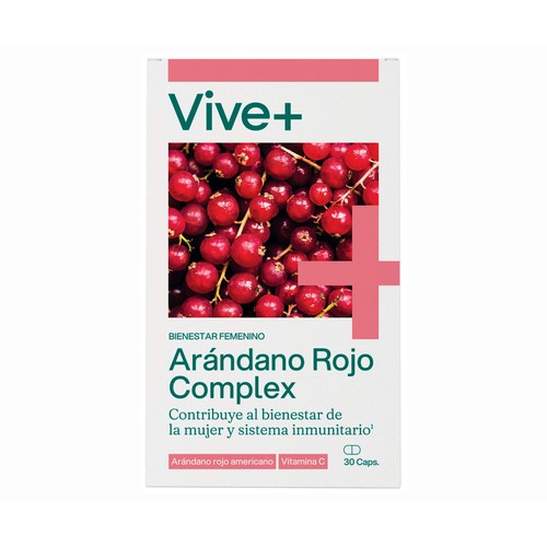 VIVE+ SALUD Y VIDA Complemento alimenticio VIVE PLUS ARÁNDANO ROJO AMERICANO 30 cápsulas