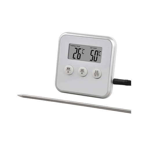 Termómetro de cocina para asados con sonda.