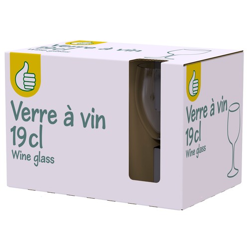 Set 6 copas de vidrio de 19cl, Alice, ACTUEL