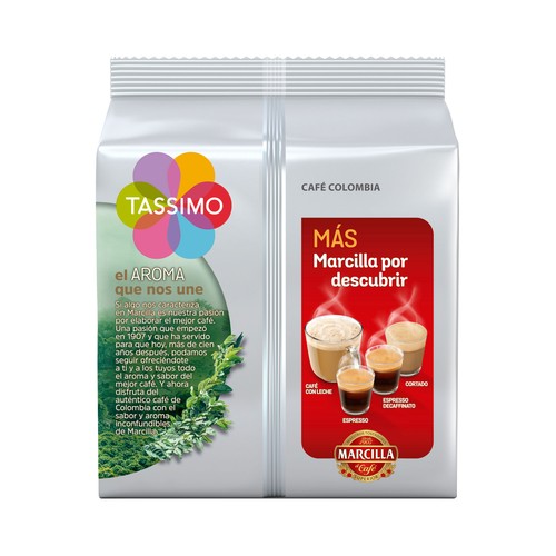TASSIMO MARCILLA Café en cápsulas Colombia 16 uds.