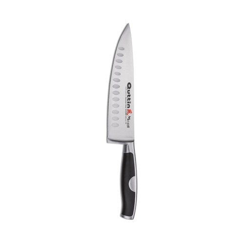Cuchillo de cocinero con hoja alveolada de 20cm., Moaré QUTTIN.