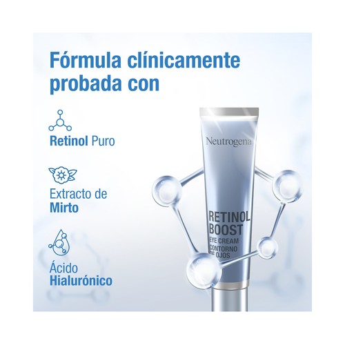 NEUTRÓGENA Retinol boost Contorno de ojos anti-edad, con vitamina A 15 ml.